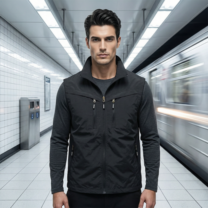Herren Outdoor Mehrzweckweste mit mehreren Taschen