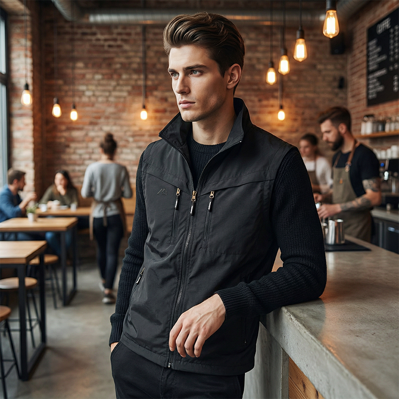 Herren Outdoor Mehrzweckweste mit mehreren Taschen