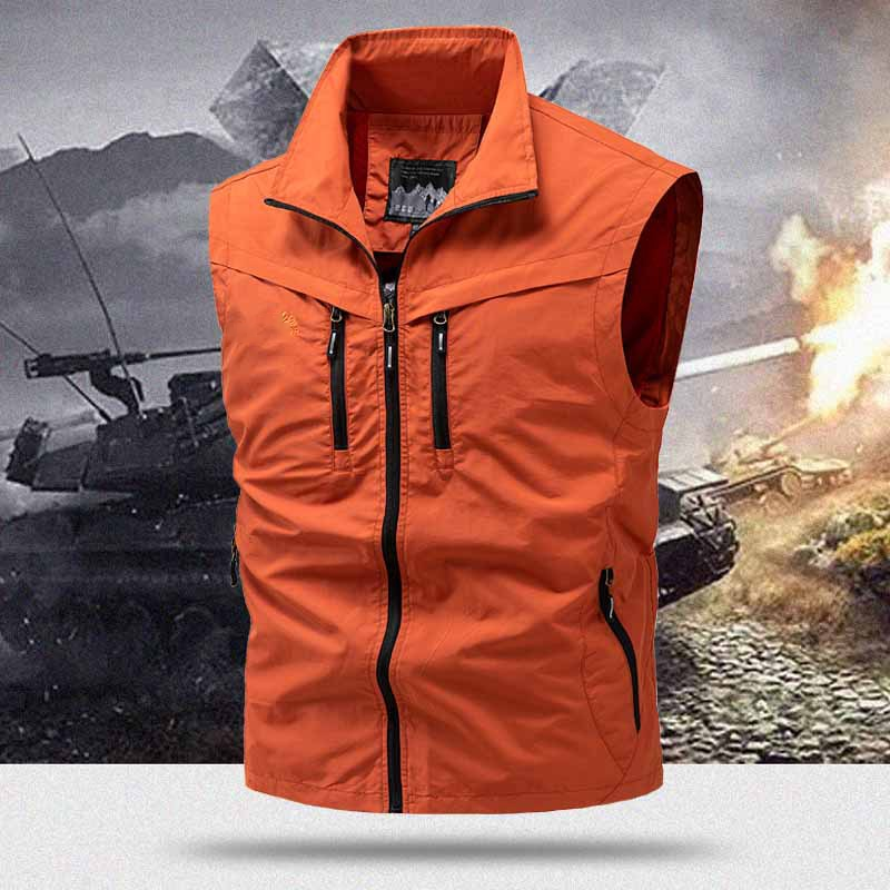 Herren Outdoor Mehrzweckweste mit mehreren Taschen
