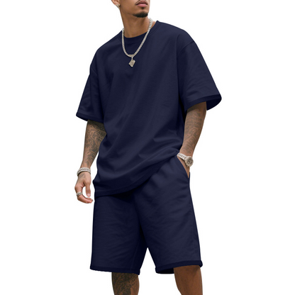 Herren Freizeit-Set – T-Shirt & Shorts – bequem & atmungsaktiv