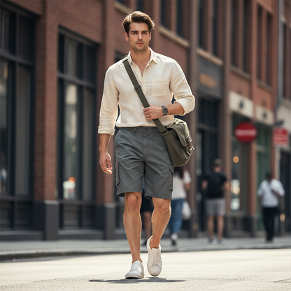 🔥-50% Aktion – Nur solange der Vorrat reicht⏳Lässige Cargo-Shorts für Herren mit elastischem Bund