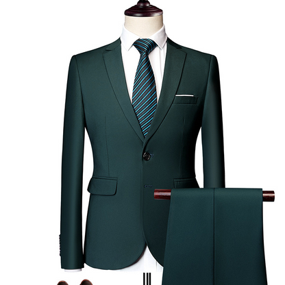 🔥-60% Aktion – Nur solange der Vorrat reicht⏳Zweiteiliges Business-Anzugset für Herren in Modern Fit