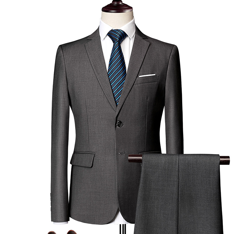 🔥-60% Aktion – Nur solange der Vorrat reicht⏳Zweiteiliges Business-Anzugset für Herren in Modern Fit