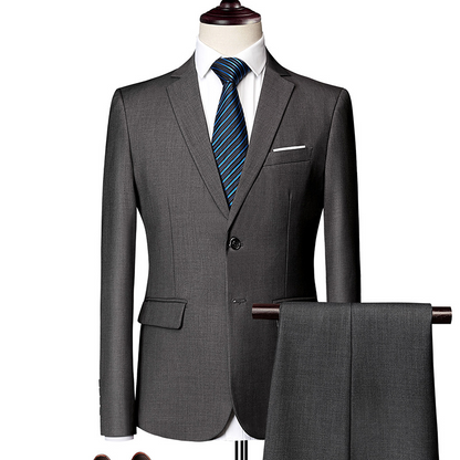 🔥-60% Aktion – Nur solange der Vorrat reicht⏳Zweiteiliges Business-Anzugset für Herren in Modern Fit