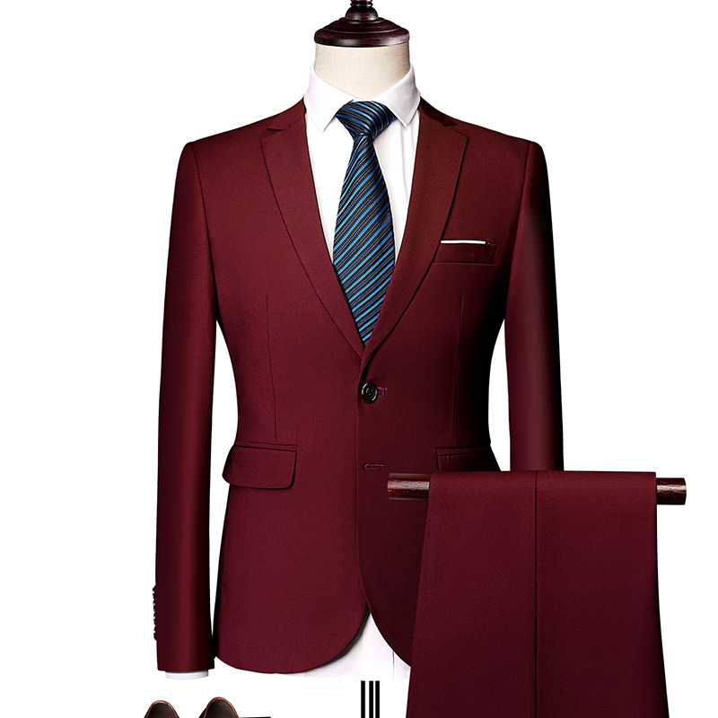 🔥-60% Aktion – Nur solange der Vorrat reicht⏳Zweiteiliges Business-Anzugset für Herren in Modern Fit