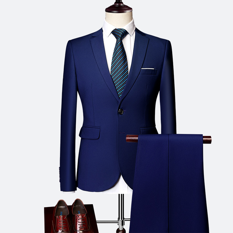 🔥-60% Aktion – Nur solange der Vorrat reicht⏳Zweiteiliges Business-Anzugset für Herren in Modern Fit