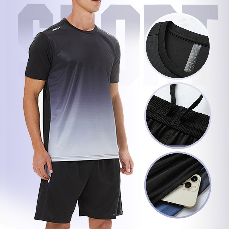 Schnelltrocknendes Laufshirt für Herren – perfekt für Sommer & Gym🏃‍♂️☀️