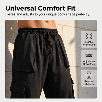 Herren Cargo-Caprihose – lässige Freizeitshorts mit Taschen – bequem, luftig & vielseitig – ideal für Sommer & Outdoor