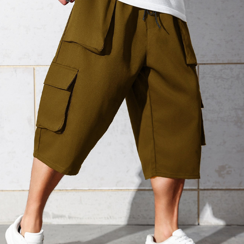 Herren Cargo-Caprihose – lässige Freizeitshorts mit Taschen – bequem, luftig & vielseitig – ideal für Sommer & Outdoor