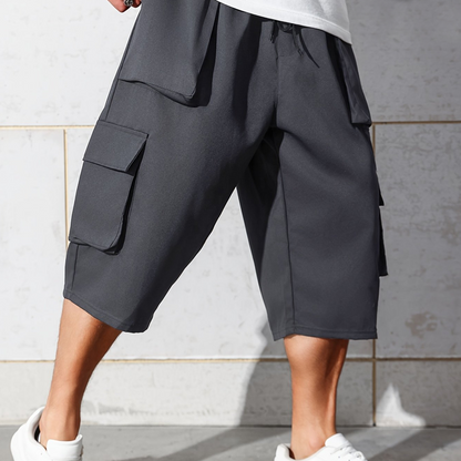 Herren Cargo-Caprihose – lässige Freizeitshorts mit Taschen – bequem, luftig & vielseitig – ideal für Sommer & Outdoor