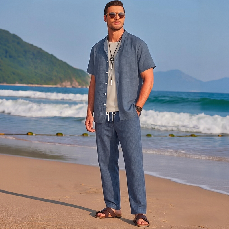 Leichtes Herren-Freizeit-Set – lässig & sommerlich