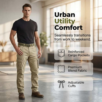 Klassische taktische Cargo-Hose für Herren – strapazierfähig, vielseitig & funktional – ideal für Outdoor, Arbeit & Freizeit👖⛰️