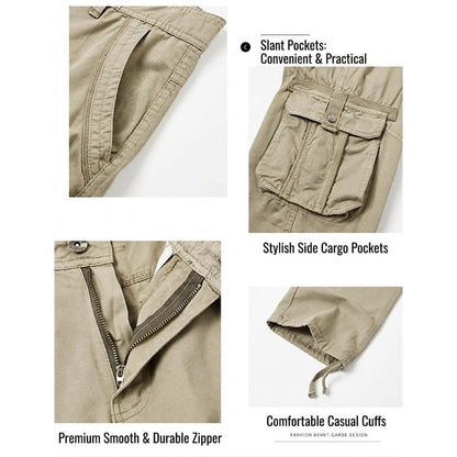 Klassische taktische Cargo-Hose für Herren – strapazierfähig, vielseitig & funktional – ideal für Outdoor, Arbeit & Freizeit👖⛰️