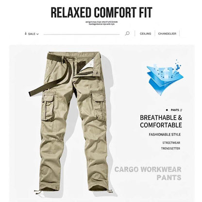 Klassische taktische Cargo-Hose für Herren – strapazierfähig, vielseitig & funktional – ideal für Outdoor, Arbeit & Freizeit👖⛰️