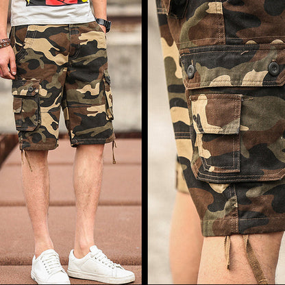 Men's Cotton Blend Camouflage Cargo Shorts