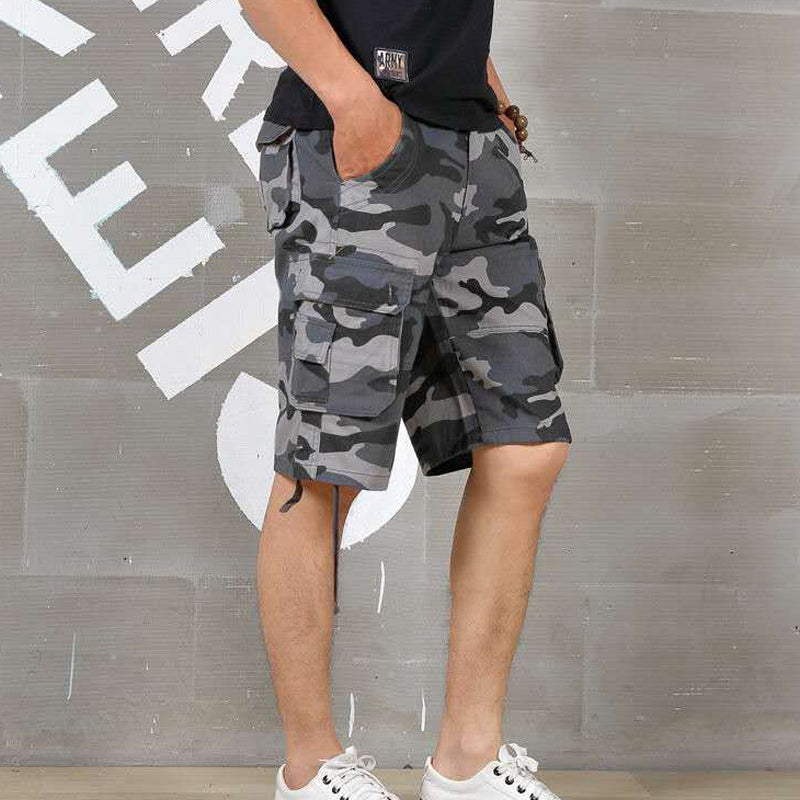 Men's Cotton Blend Camouflage Cargo Shorts