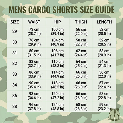 Men's Cotton Blend Camouflage Cargo Shorts
