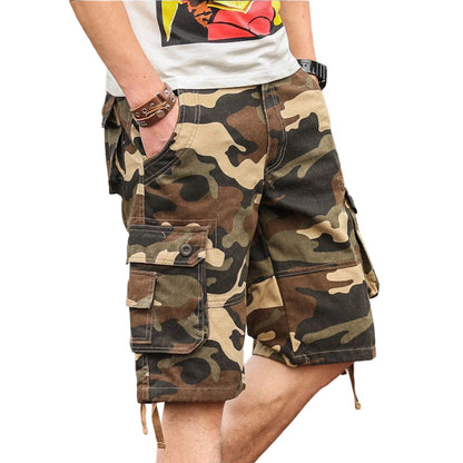 Men's Cotton Blend Camouflage Cargo Shorts