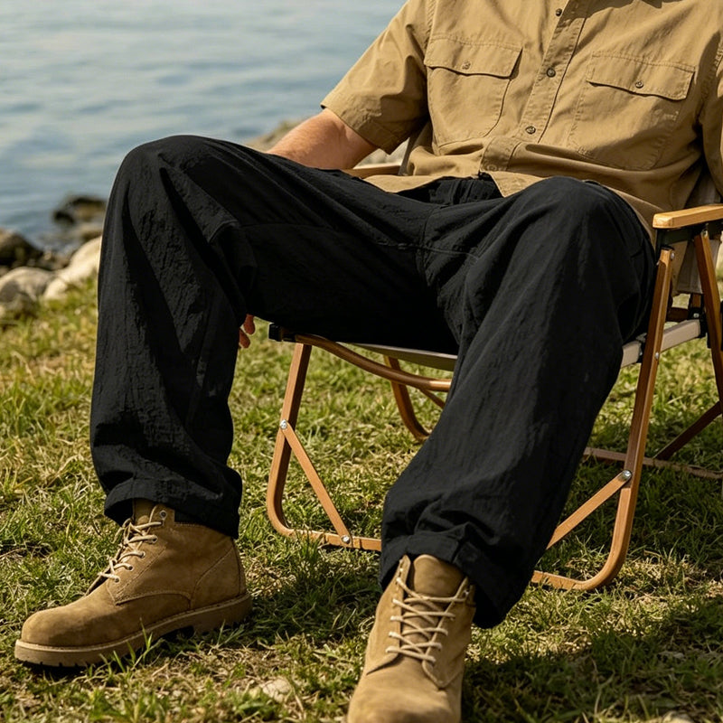 📢📢Letzter Tag – 50 % Rabatt!! ⏰Herren Cargo-Hose aus Baumwolle & Leinen 🌿 Locker, Atmungsaktiv & Alltagstauglich