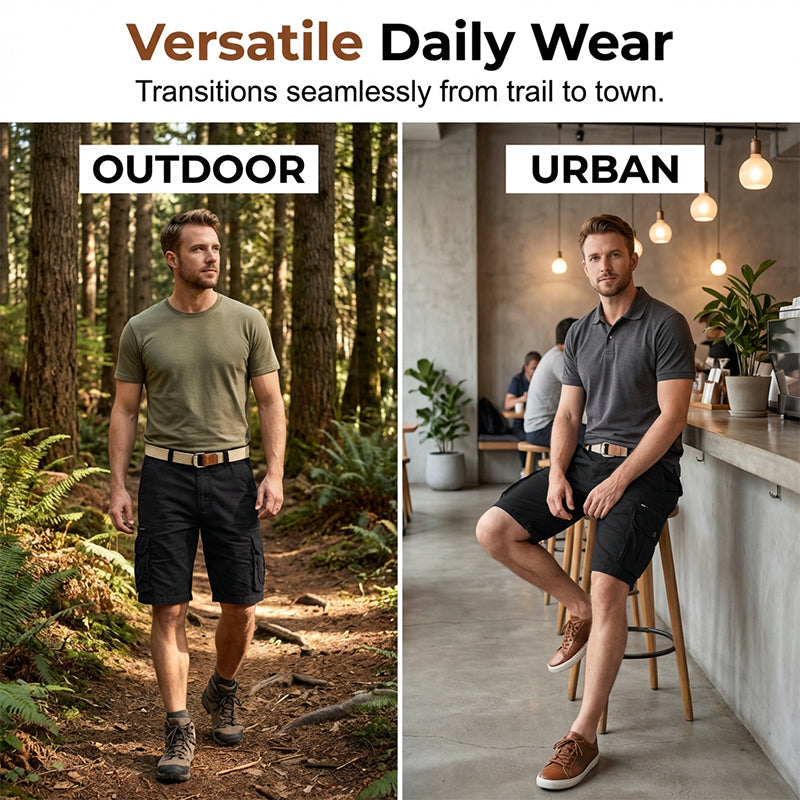 Herren taktische Arbeits-Shorts – knielang, strapazierfähig & vielseitig – ideal für Handwerk, Outdoor & Sicherheitsdienste