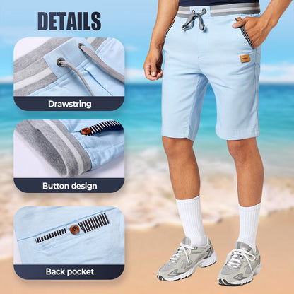 📢📢Last Day-50% OFF!!⏰Herren Freizeit-Shorts mit Colorblock-Design & Kordelzug – bequem, leicht & vielseitig🩳☀️