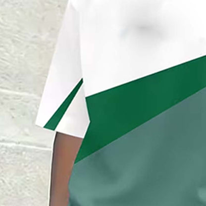 Herren Freizeit-Set – Color Block T-Shirt & Shorts 👕 Für Alltag, Urlaub & Sport