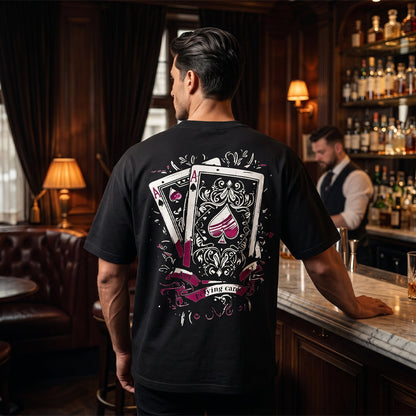 ⏰ 50 % RABATT – Nur für kurze Zeit ✨Herren-T-Shirt mit Spielkartenmotiv