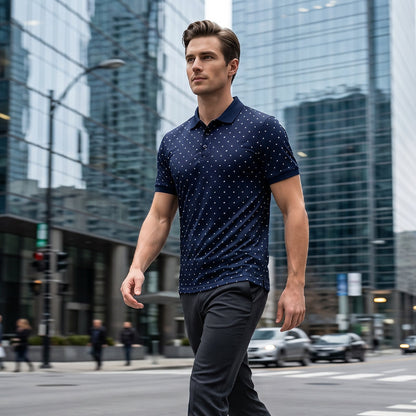 ⏰ 50 % RABATT – Nur für kurze Zeit ✨Herren Kurzarmshirt mit Modernem Muster 👕 Kurzarm, Bequem & Alltagstauglich