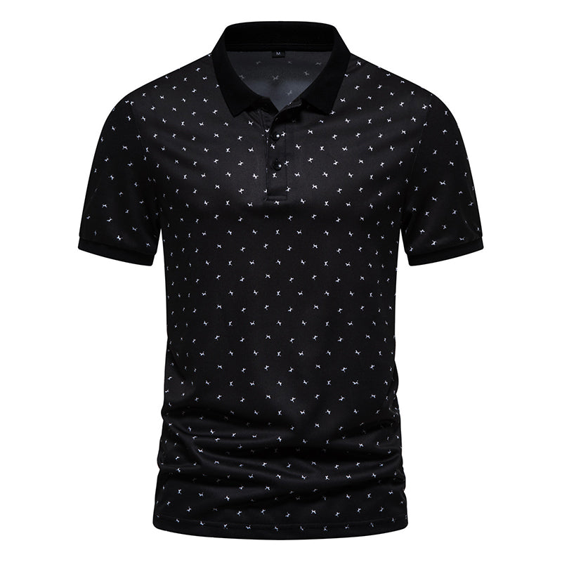 ⏰ 50 % RABATT – Nur für kurze Zeit ✨Herren Kurzarmshirt mit Modernem Muster 👕 Kurzarm, Bequem & Alltagstauglich