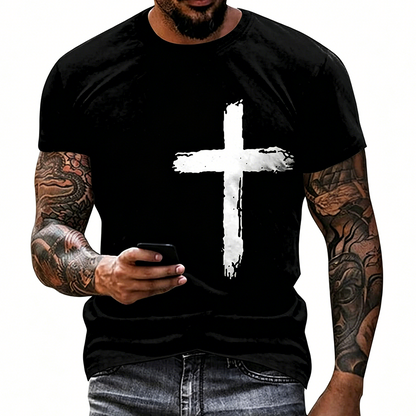 Grafik-T-Shirt für Herren mit religiösem Motiv