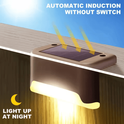 Solar-Deckleuchten Außenbereich LED Wasserdicht