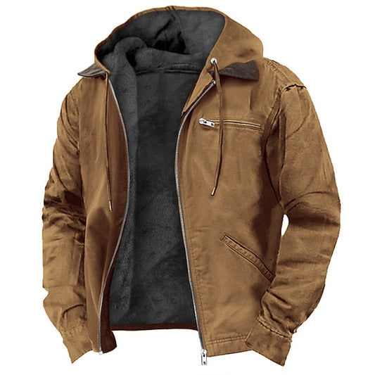 Herren Outdoorjacke Winter wasserdicht mit Kapuze